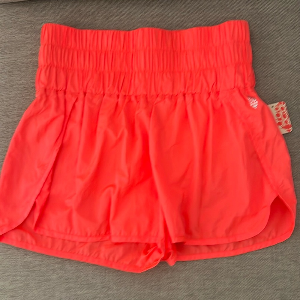 NWT Free People Movement The Way Home Short - Neon Coral - L